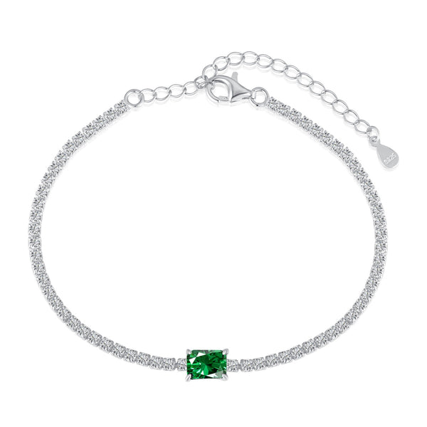 <MAGIC>1.0 Carat Unique Emerald Cut Banquet Bracelet