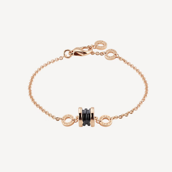 <MAGIC>ZERO 1 SOFT PINK GOLD AND BLACK CERAMIC BRACELET
