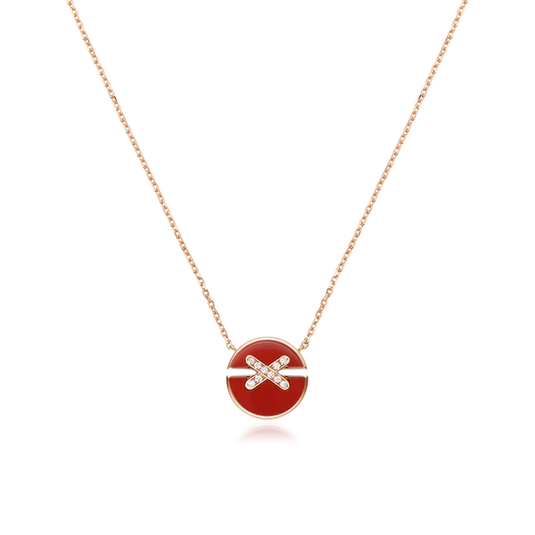 <MAGIC>JEUX DE ROSE GOLD DIAMOND NECKLACE