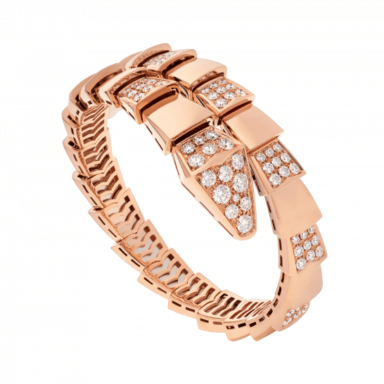 <MAGIC>SERPENTI WIDE BRACELET PINK GOLD DIAMOND