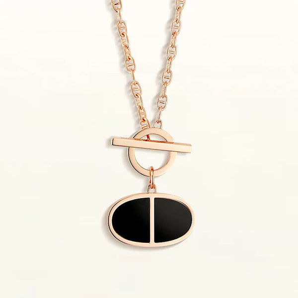 <MAGIC>CHAINE VERSO BLACK CERAMIC NECKLACE