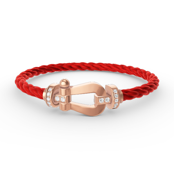 <MAGIC>FORCE LARGE HORSESHOE HALF DIAMOND BRACELET ROSE GOLD