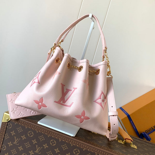 BUNDLE BAG 28 IN PINK MONOGRAM EMPREINTE COWHIDE