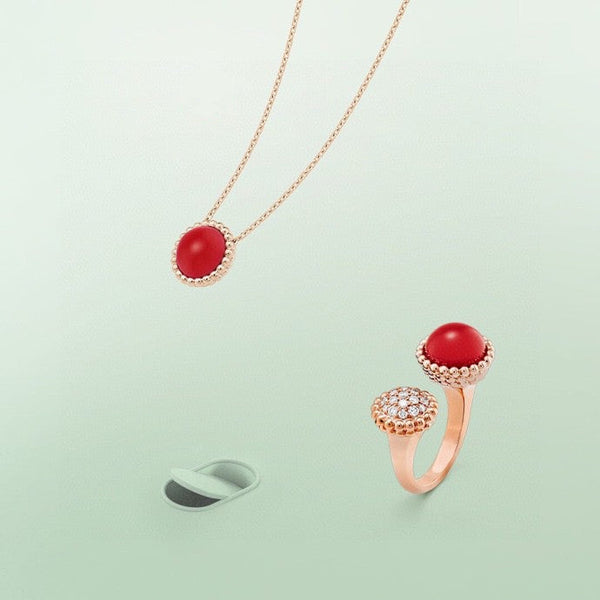 ˇMagic JewelryˇPERLEE COULEURS DIAMOND ROSE GOLD BETWEEN THE FINGER RING